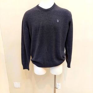 Men's Gray US Polo Assn pullover Crewneck. XXL